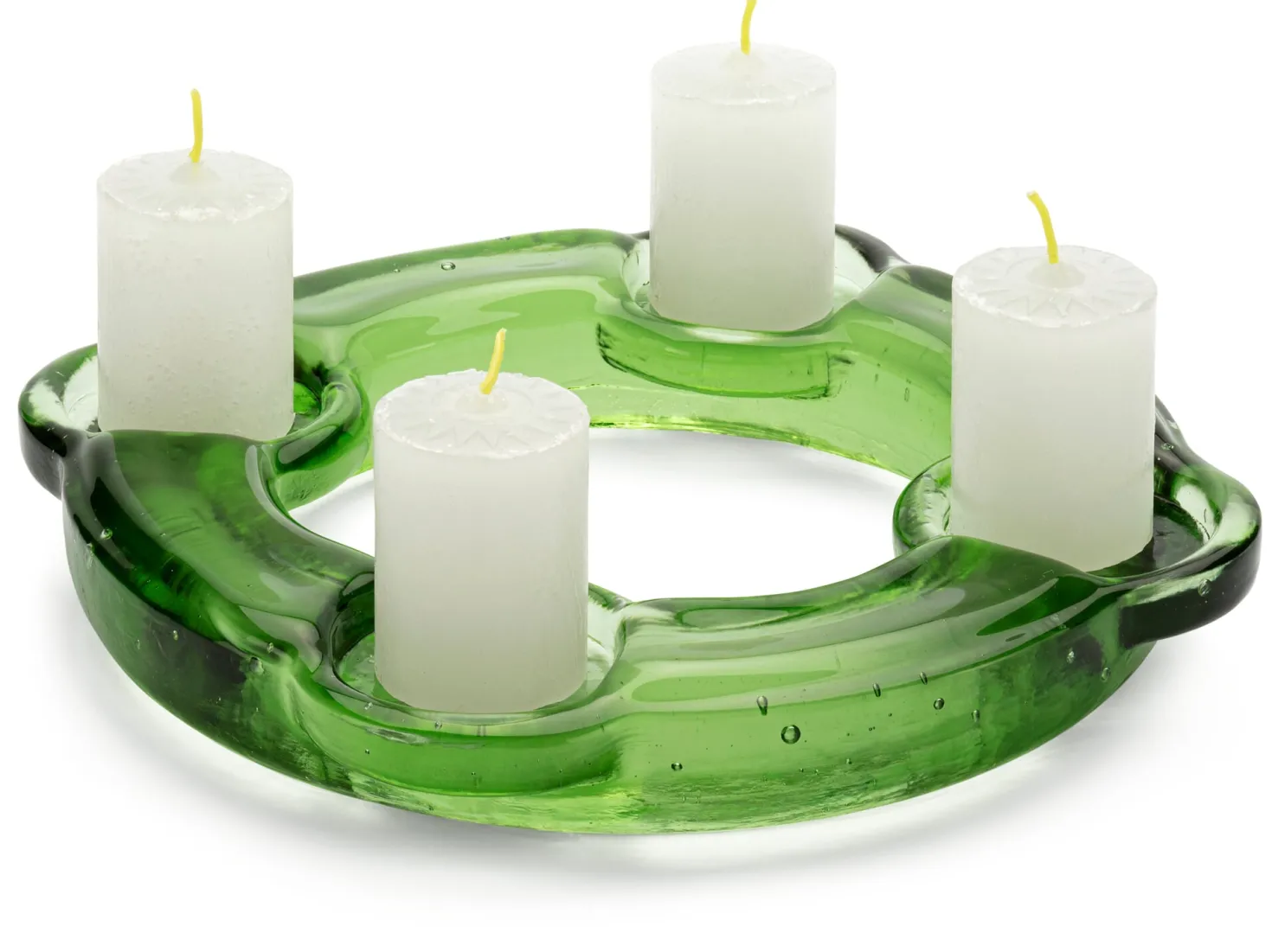 Adventskranz Thüringer Waldglas