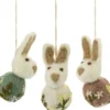 Anhänger Osterhase Filz bestickt