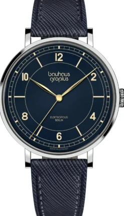 Armbanduhr Elektropolis Dunkelblau Ø 38 mm Quarz