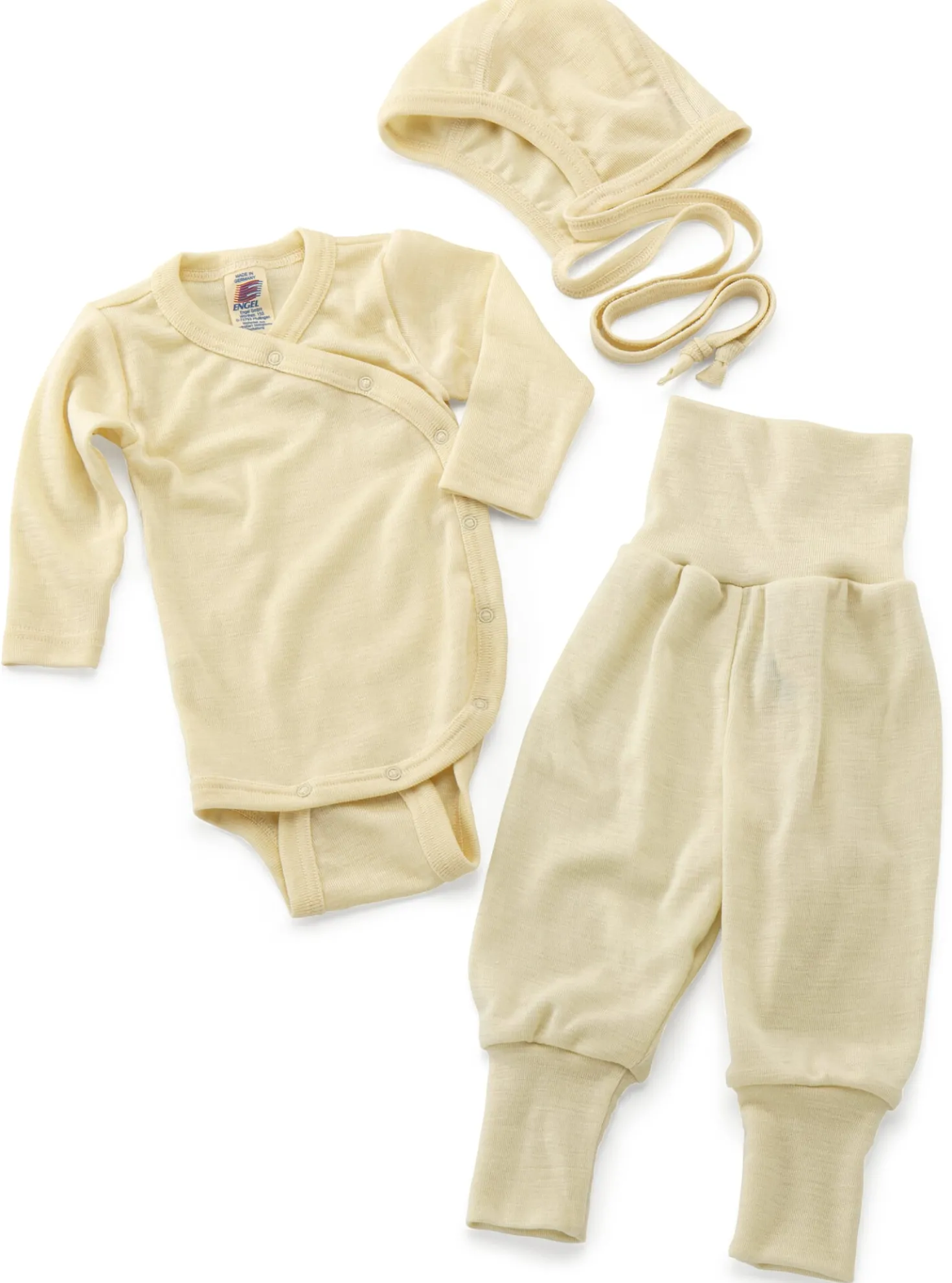 Baby-Wickelbody Merinowolle-Seide