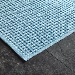 Badematte Waffelpiqué Halbleinen