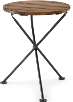 Balkonklapptisch Holzauflage