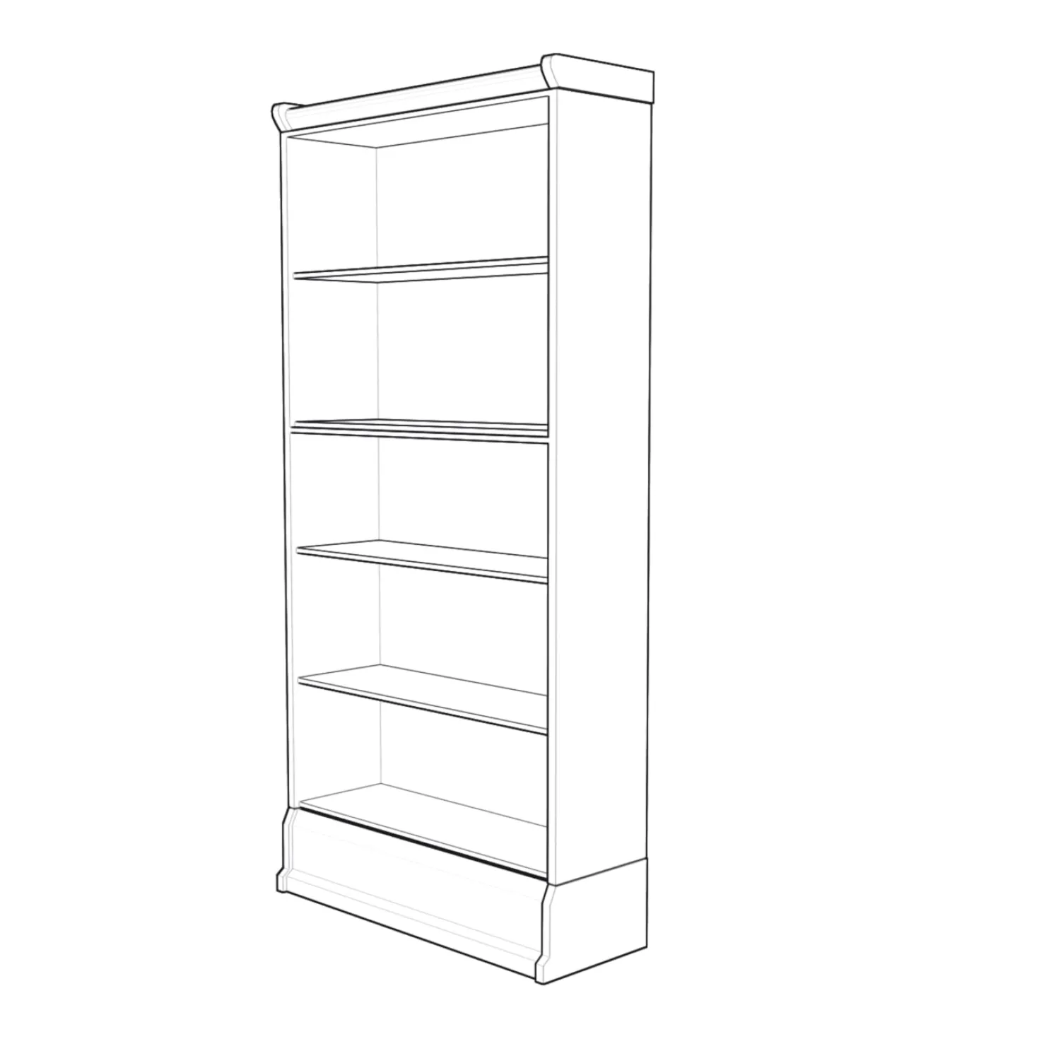 Bücherregal komplett