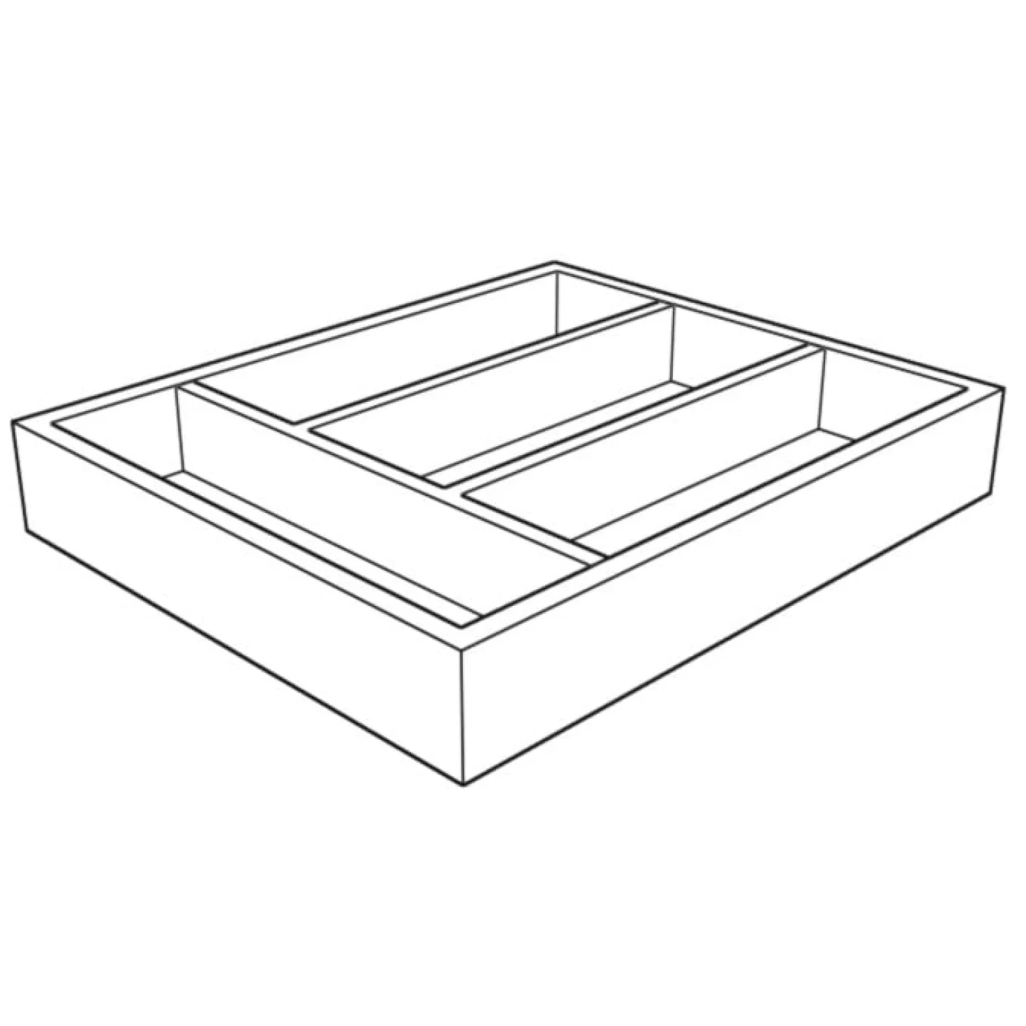 Besteckkasten Schubkastenelement 40