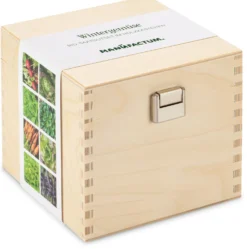 Bio-Saatgutset im Holzkästchen