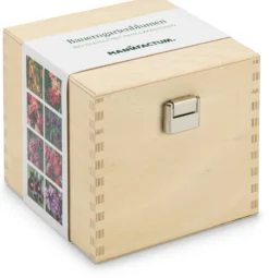 Bio-Saatgutset im Holzkästchen