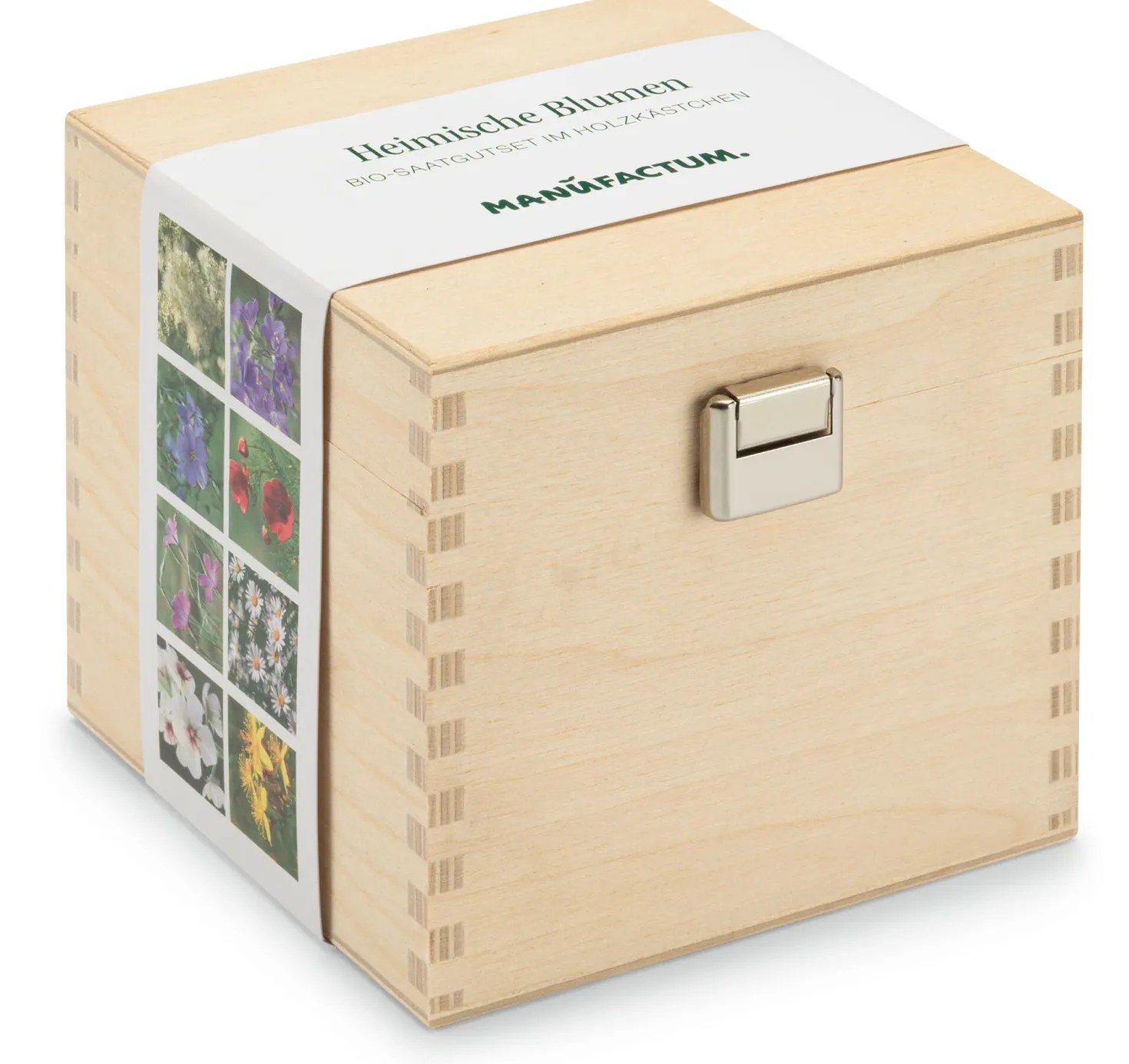Bio-Saatgutset im Holzkästchen