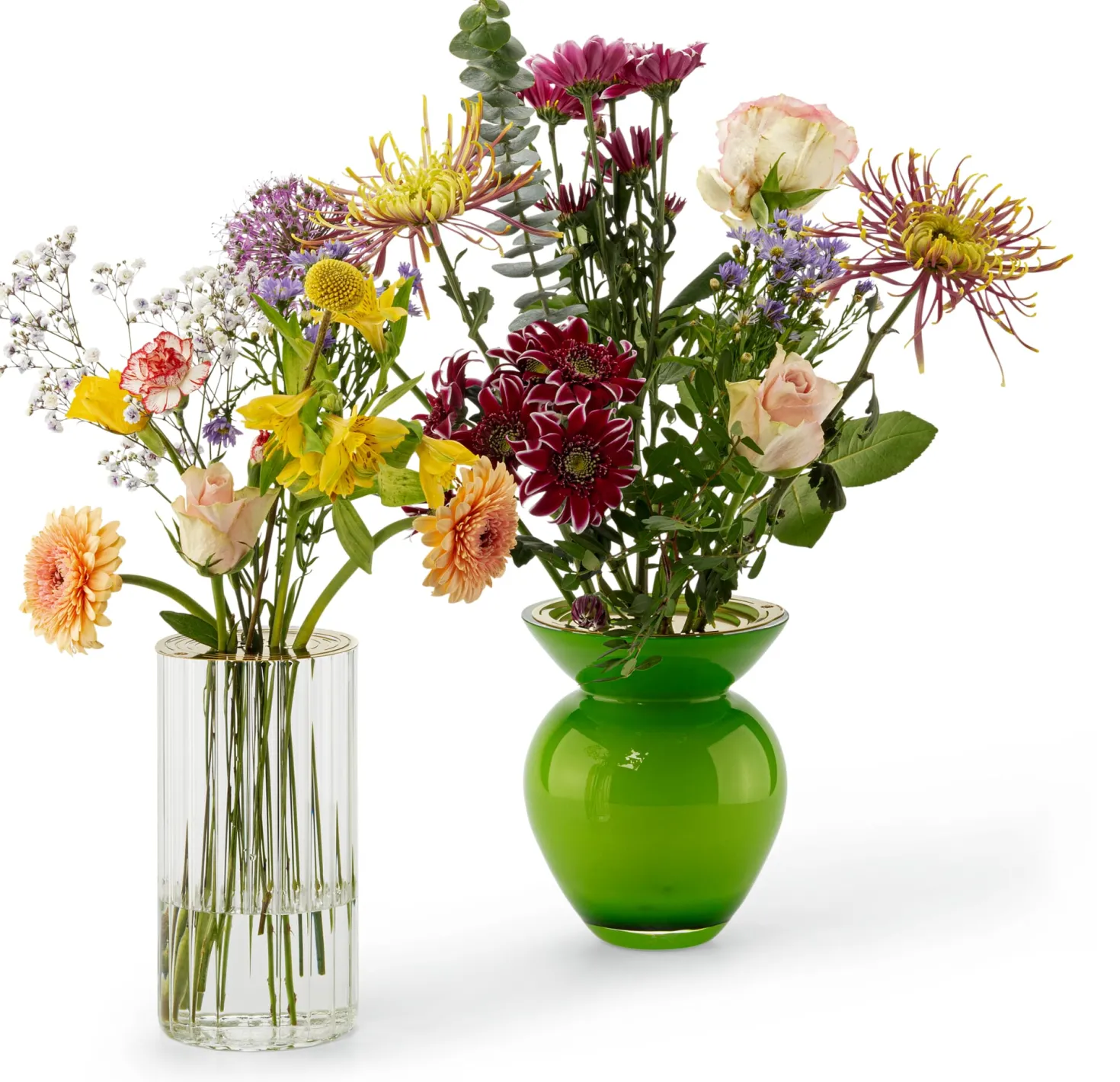 Blumenscheibe Messing für Vasen