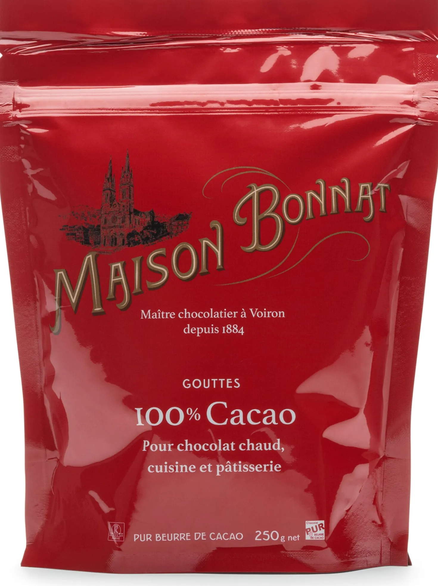 Bonnat Schokotropfen 100% Kakao