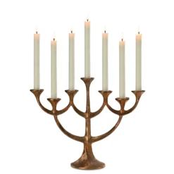 Bronzeleuchter 7-flammig