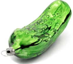 Christbaumschmuck mundgeblasen Gurke
