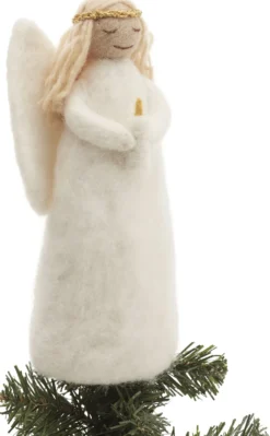 Christbaumspitze Weihnachtsengel Filz