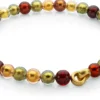 Collier Muranoglas, Bordeaux-Grün-Gold