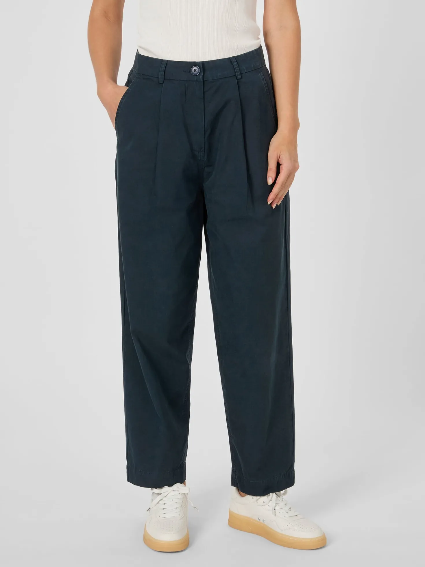 Damen-Bundfaltenhose