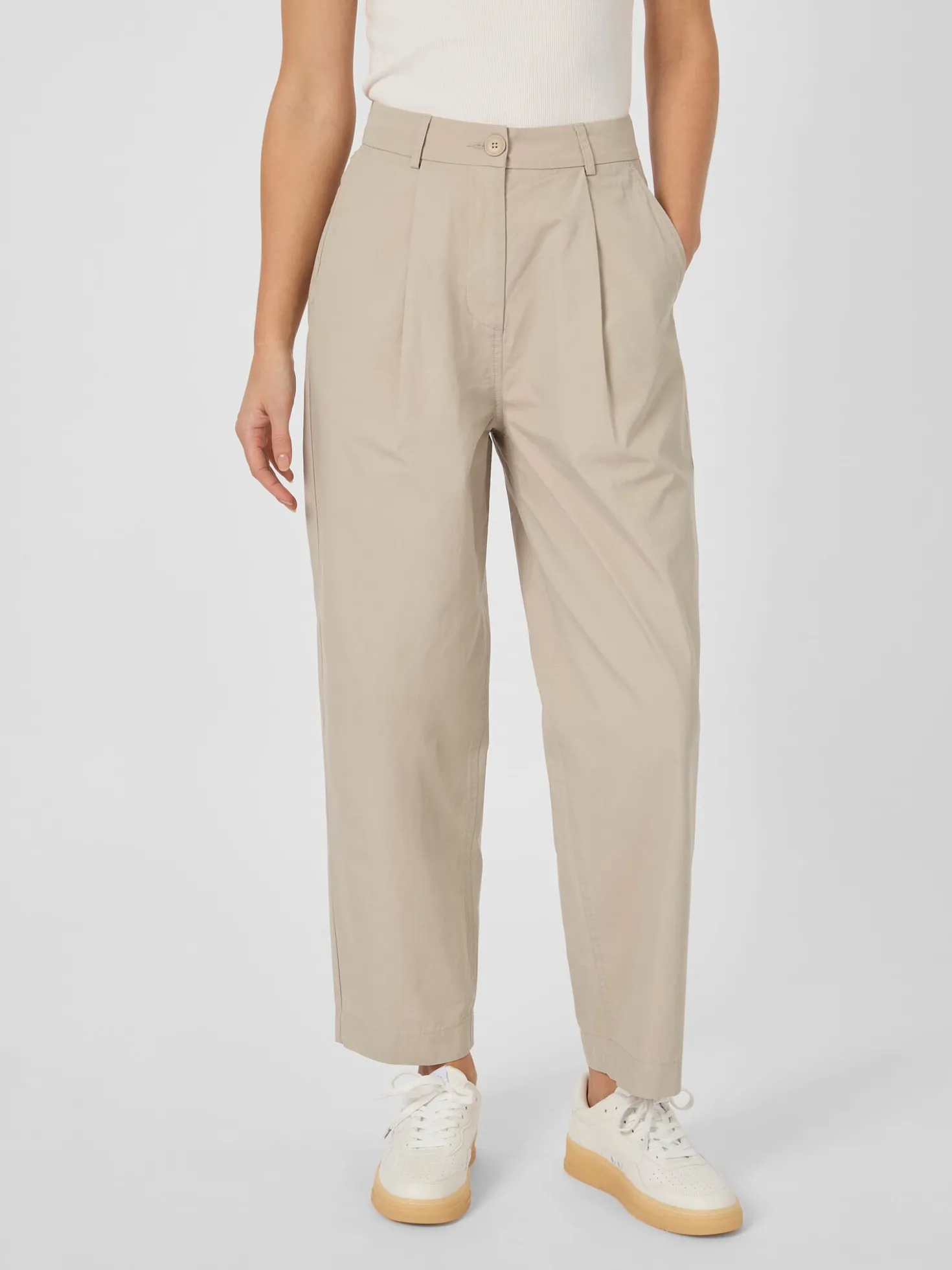 Damen-Bundfaltenhose