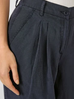 Damen-Bundfaltenhose Lyocell