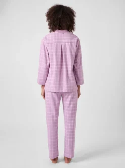 Damen-Flanellpyjama kariert