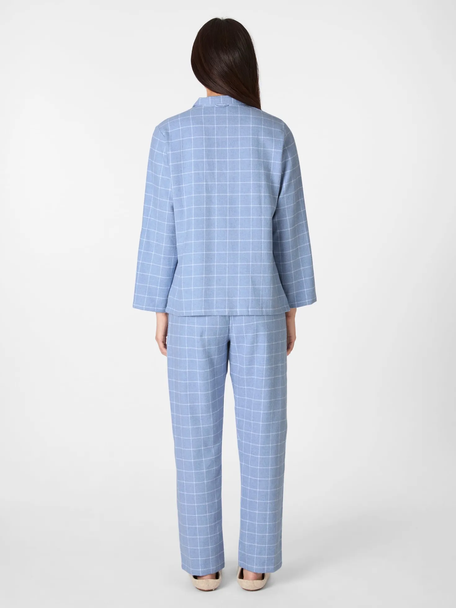 Damen-Flanellpyjama kariert