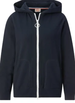 Damen-Frottee-Kapuzenjacke