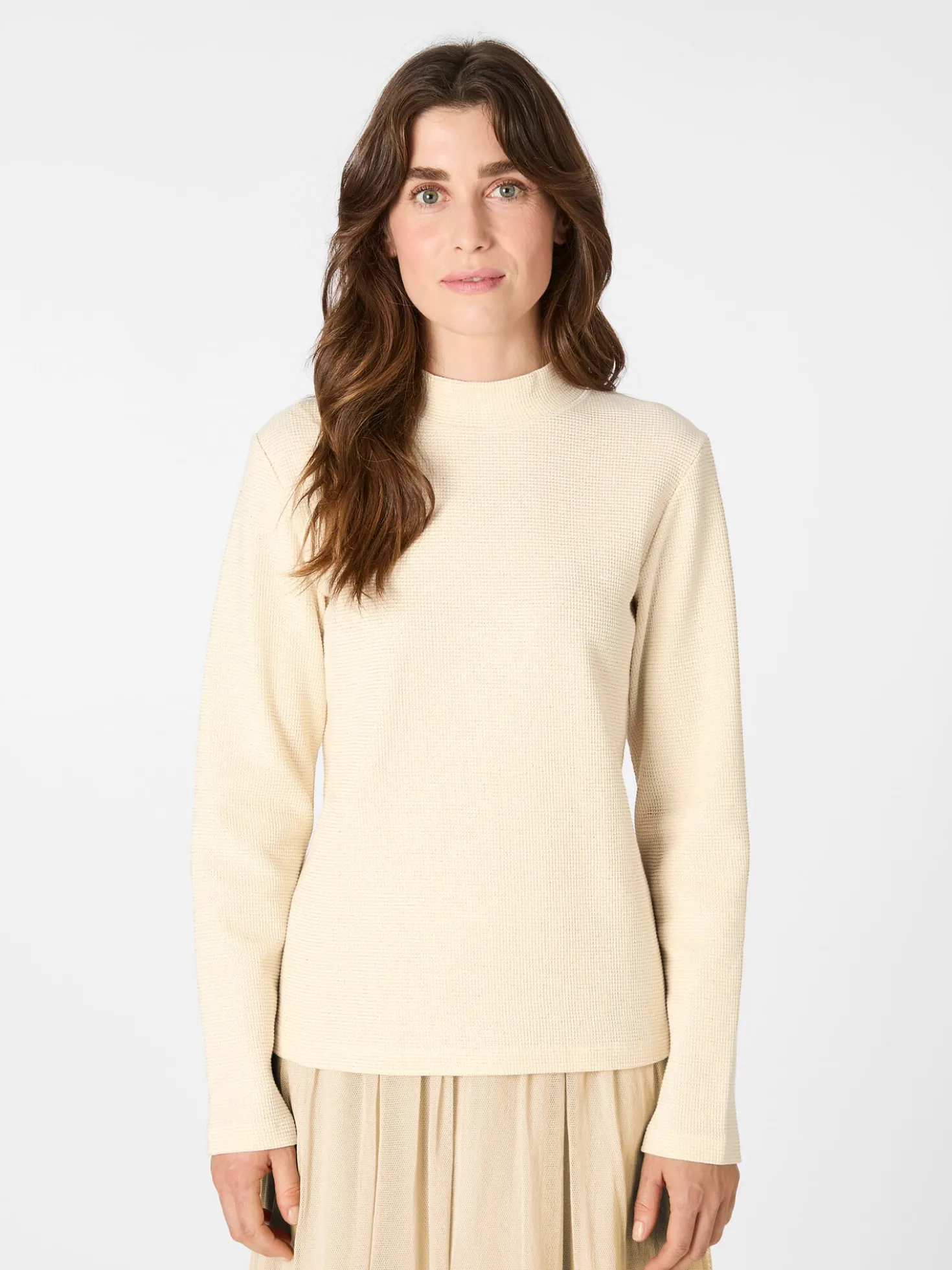 Damen-Glitzershirt Langarm