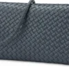 Damen-Handtasche geflochten, dunkelblau