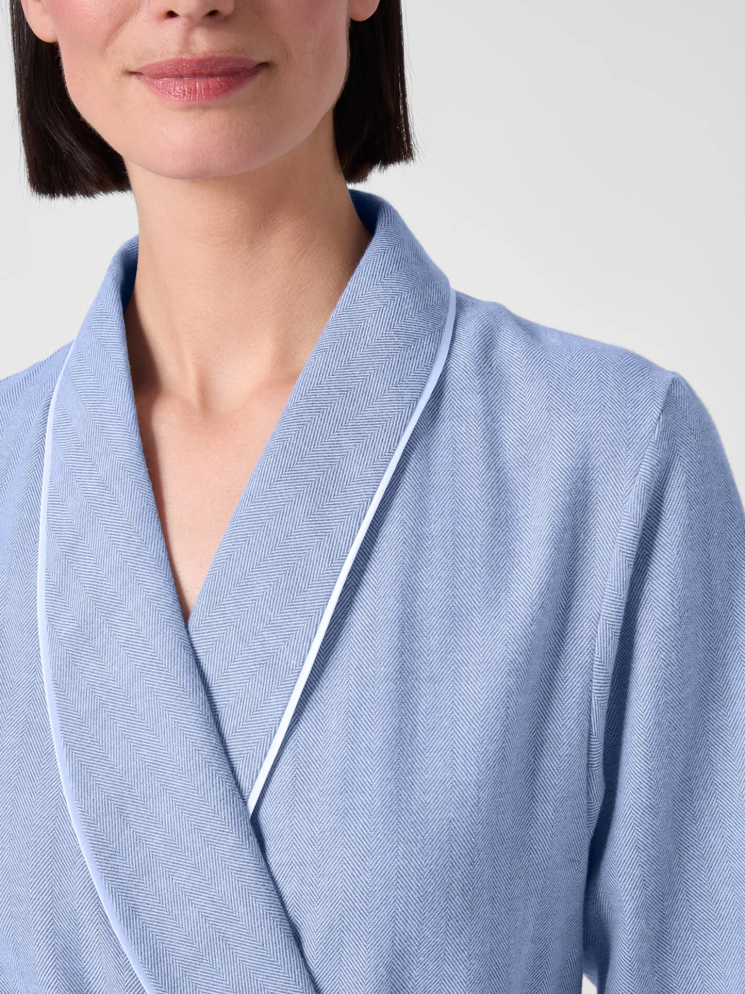 Damenhausmantel Flanell
