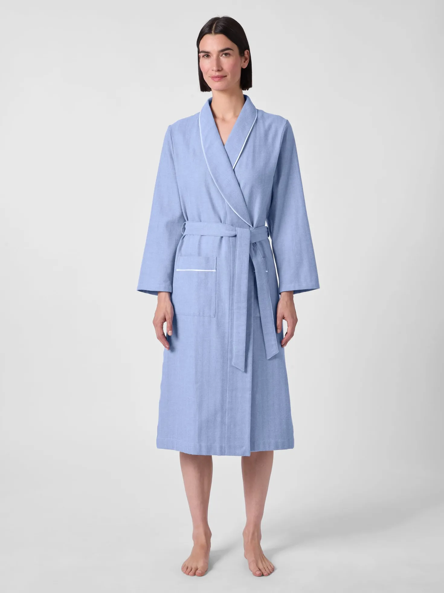 Damenhausmantel Flanell