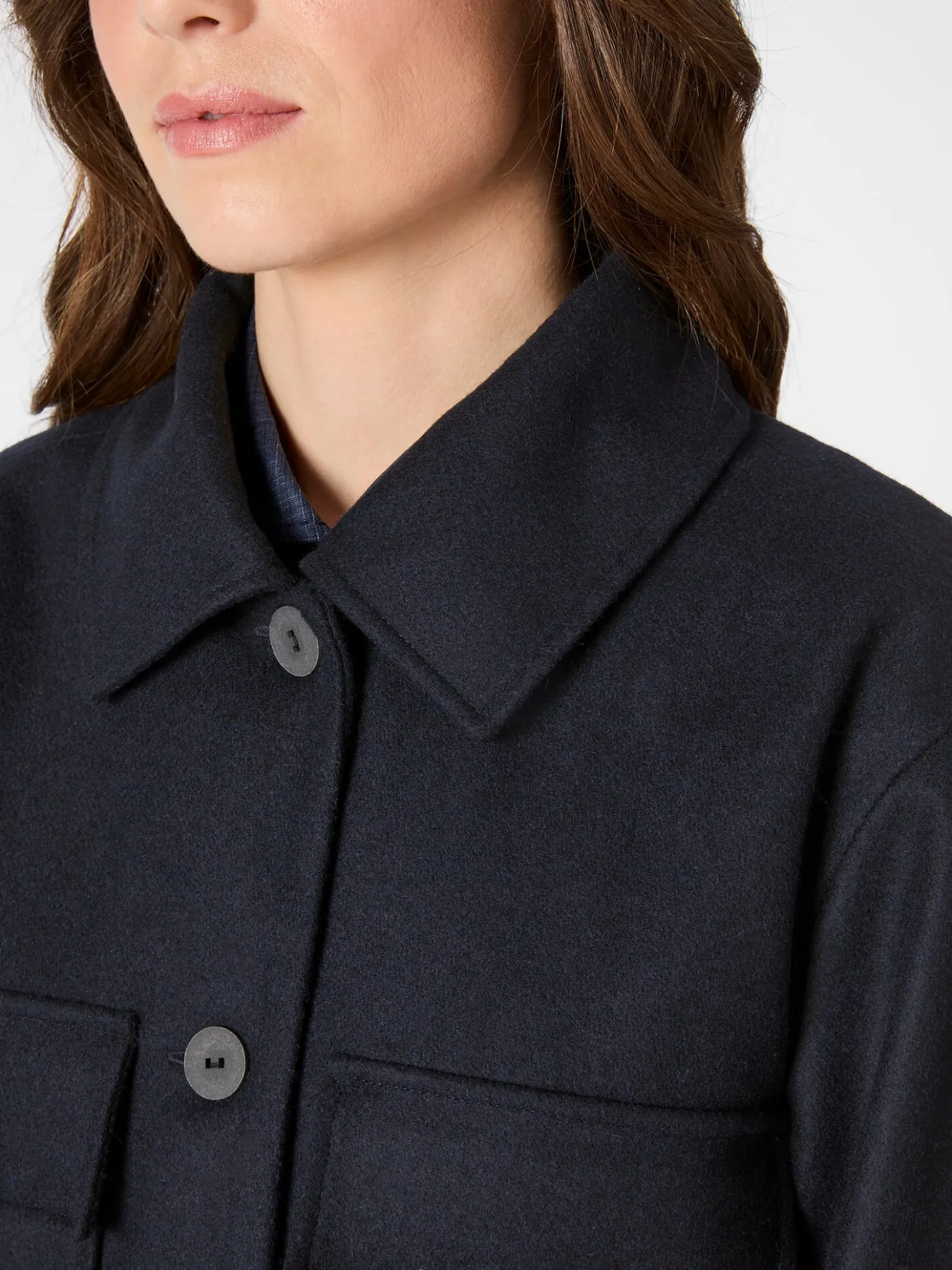 Damen-Hemdjacke Wolle