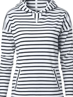 Damen-Hoodie gestreift