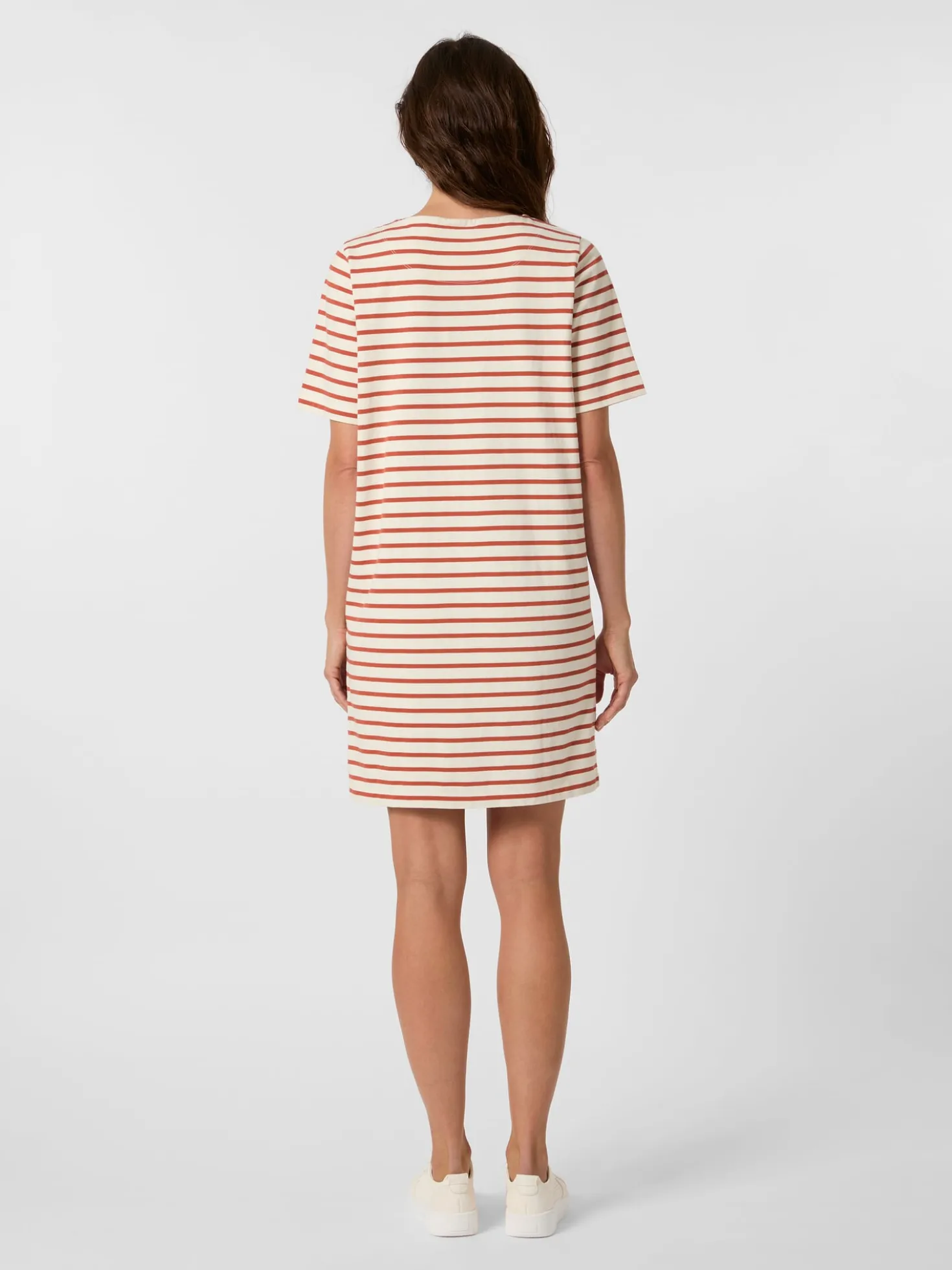 Damen-Jerseykleid gestreift
