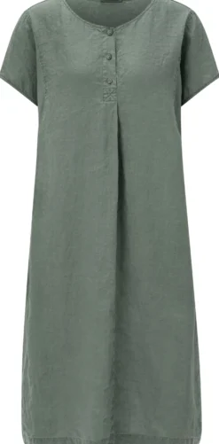 Damenkleid Hanf Kurzarm
