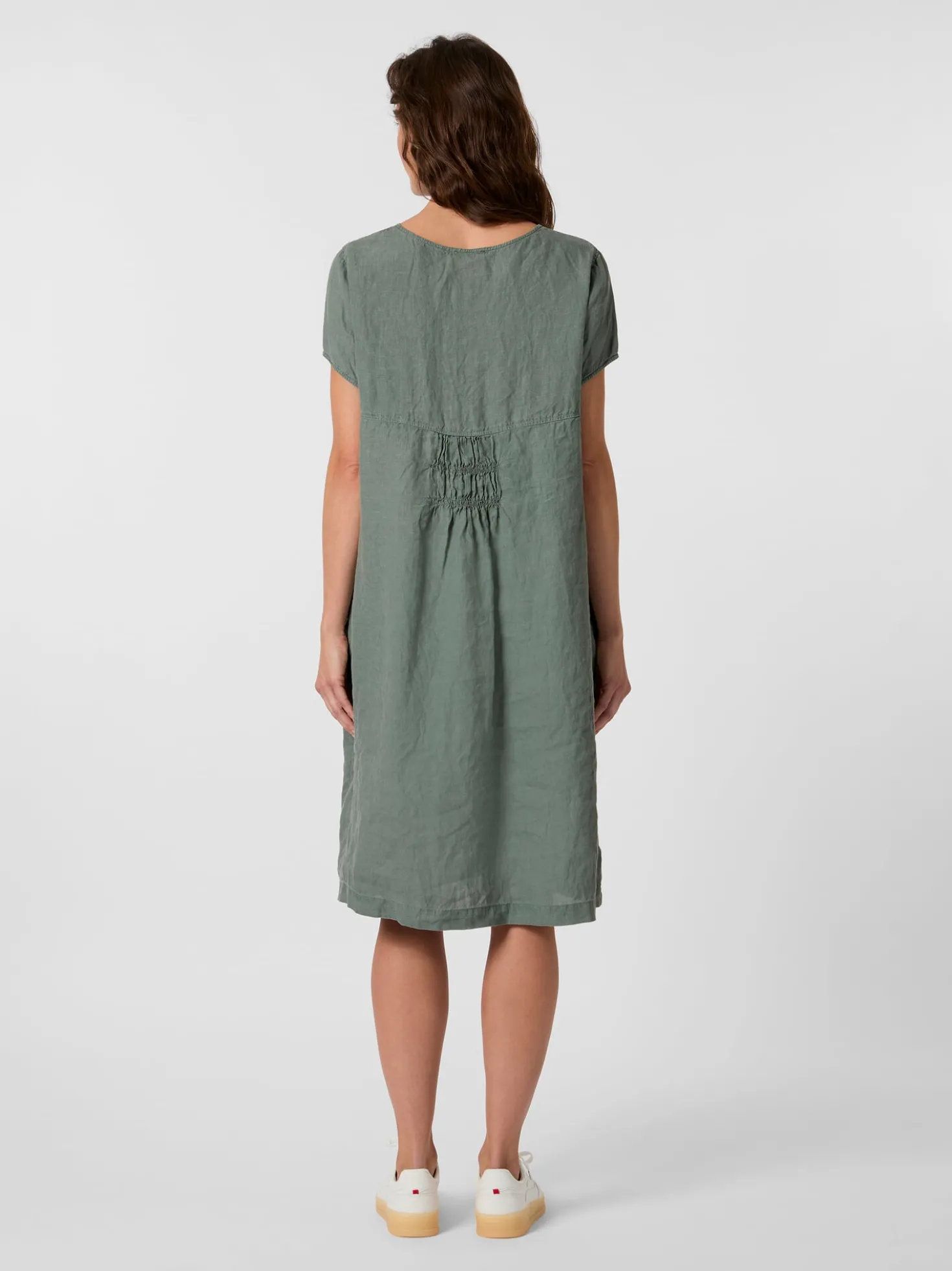 Damenkleid Hanf Kurzarm