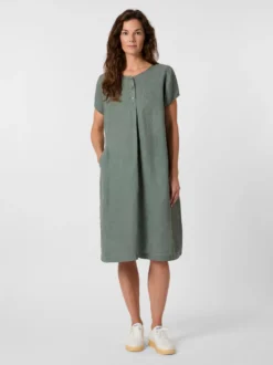 Damenkleid Hanf Kurzarm