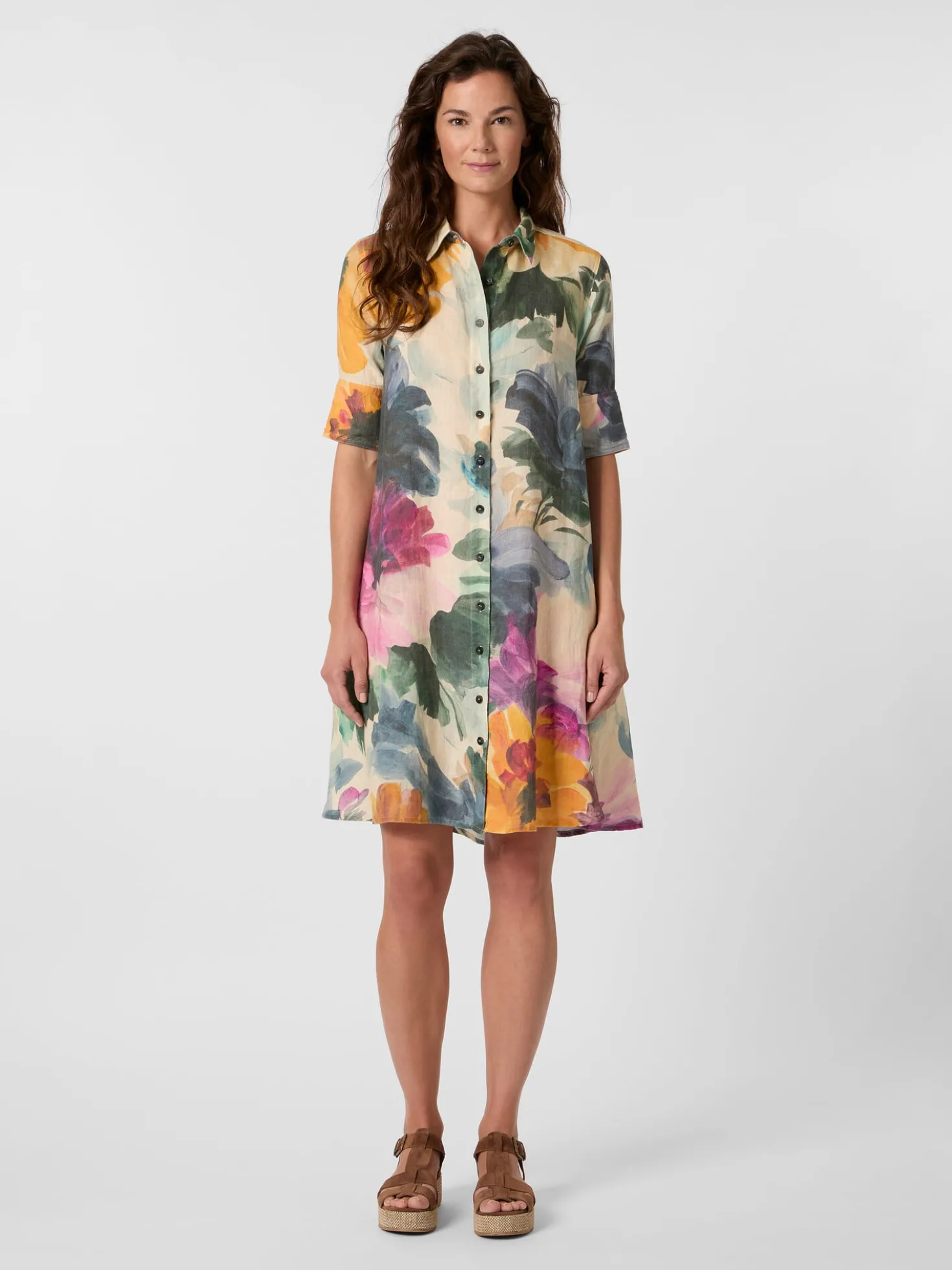Damenkleid Leinen