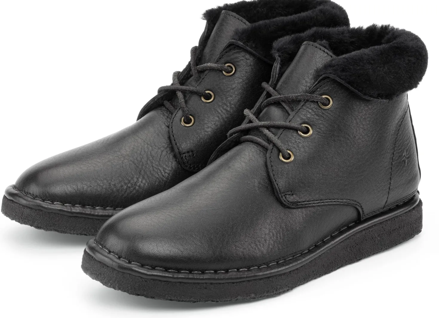 Damen-Lederboot gefüttert
