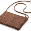 Damen-Ledertasche geflochten