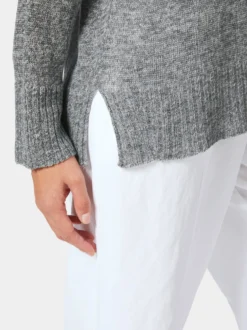 Damen-Leinenpullover