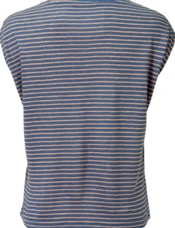 Damen-Leinenshirt gestreift