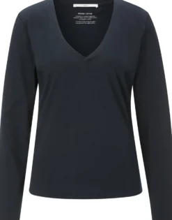 Damen-Longsleeve V-Ausschnitt