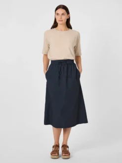 Damen-Midirock Baumwolle
