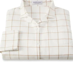 Damen-Nachthemd Flanell kariert