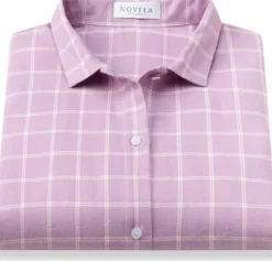 Damen-Nachthemd Flanell kariert