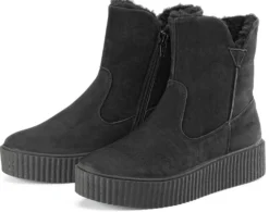 Damen-Nubukboot gefüttert