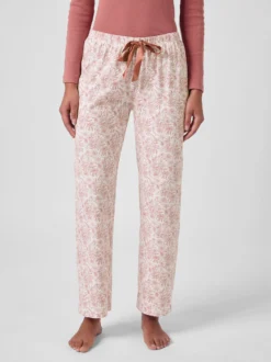 Damen-Pyjamahose gemustert