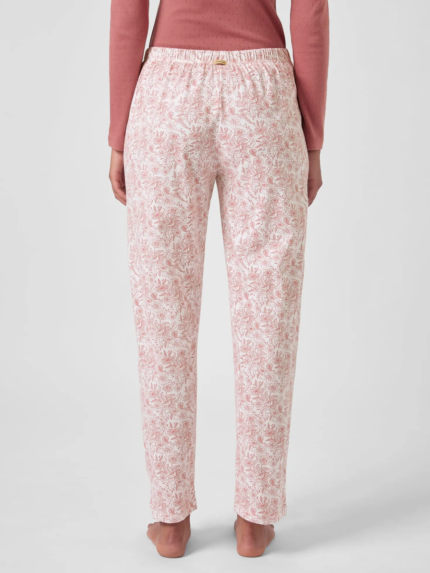 Damen-Pyjamahose gemustert