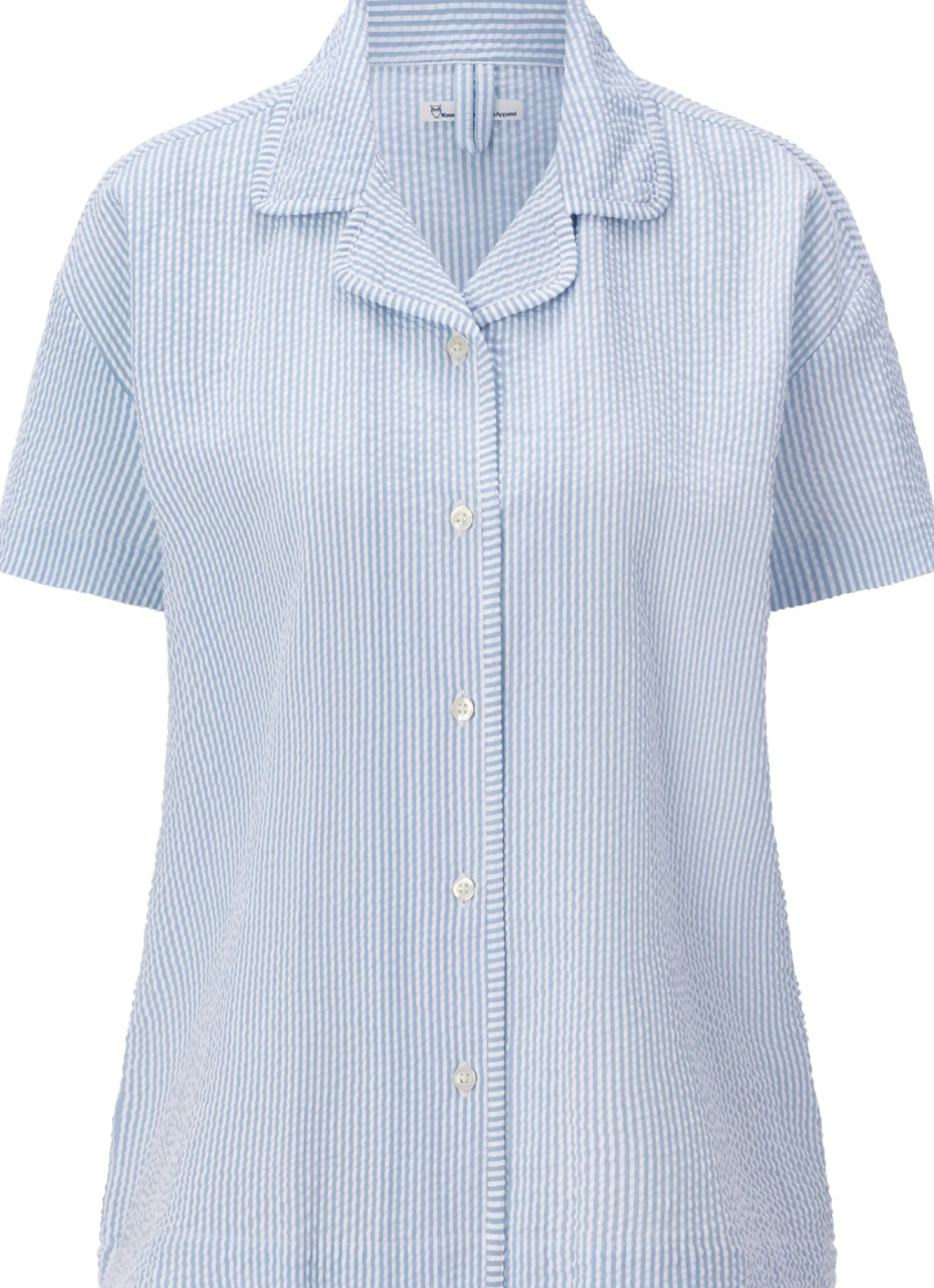 Damen-Pyjamashirt Seersucker