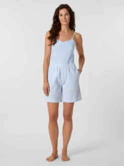 Damen-Pyjamashorts Seersucker