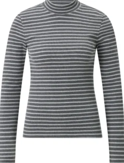 Damen-Rippenshirt gestreift