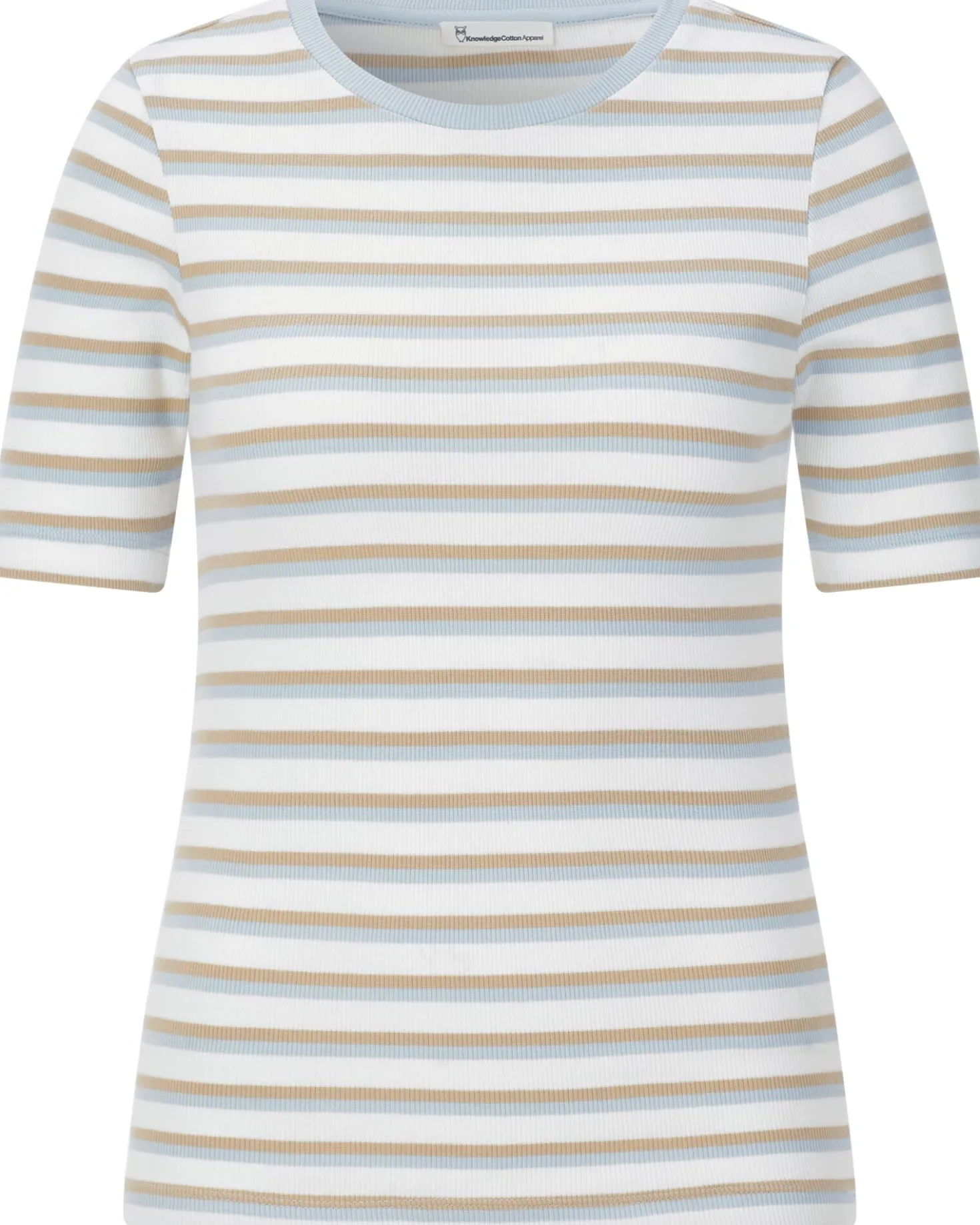 Damen-Rippenshirt gestreift