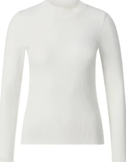 Damen-Rippenshirt Langarm